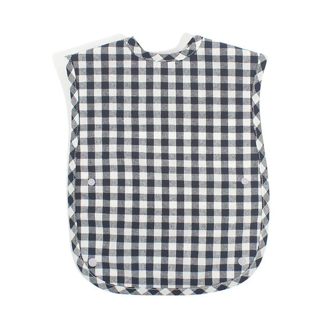 Gingham Easy-Wipe Waterproof Bib