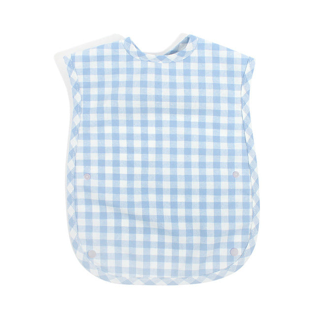 Gingham Easy-Wipe Waterproof Bib