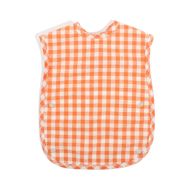 Gingham Easy-Wipe Waterproof Bib