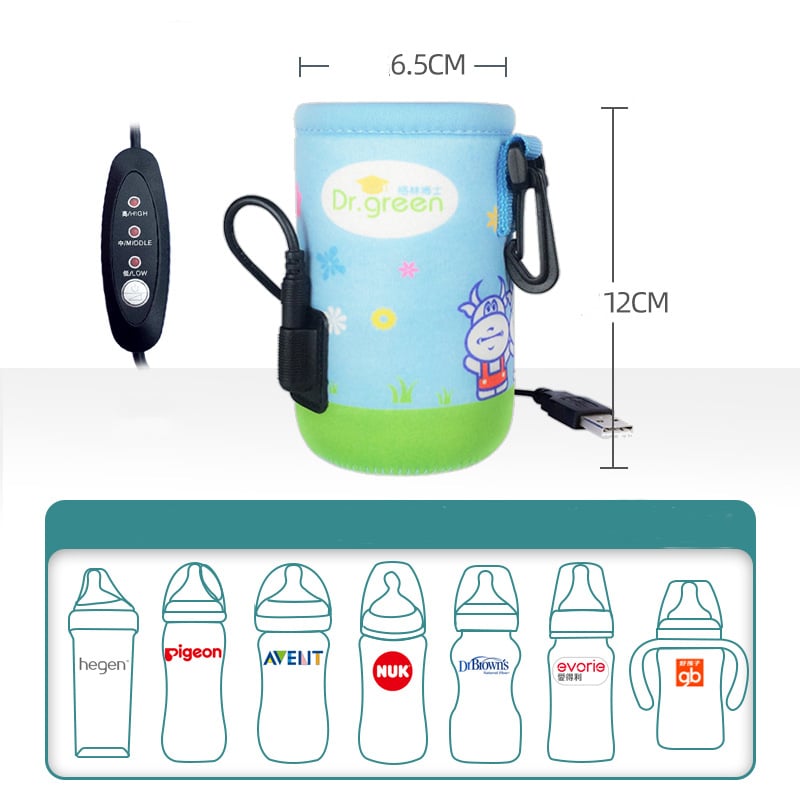 Commute-Ready Smart USB Bottle Warmer Sleeve