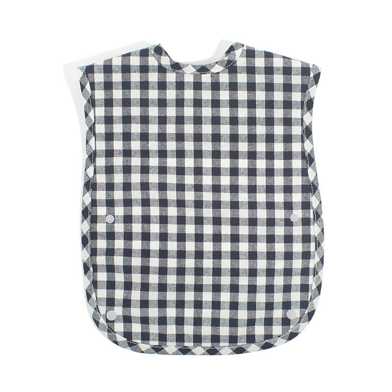 Gingham Easy-Wipe Waterproof Bib